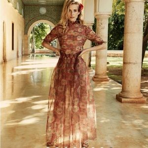 DOEN Jacques silk organza dress size small